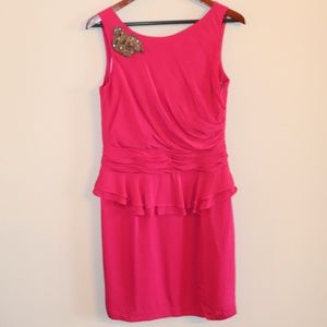 Ali Ro Pink Ruffled Dress